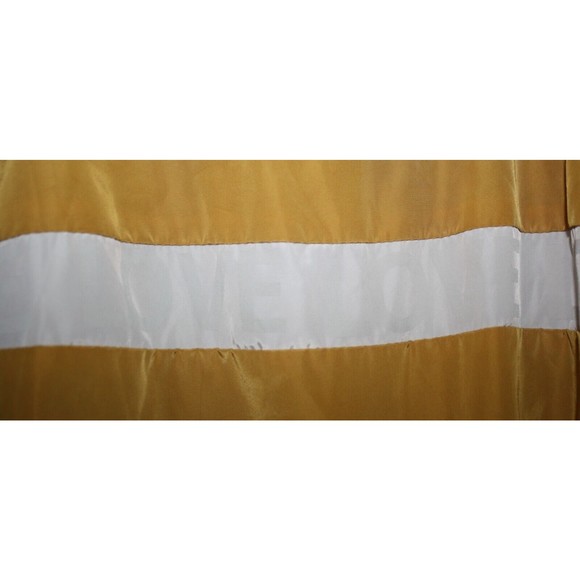 Kelly By 26 International Windbreaker Jacket Sz S(7/8) Gold White Stripe Love - Picture 9 of 10